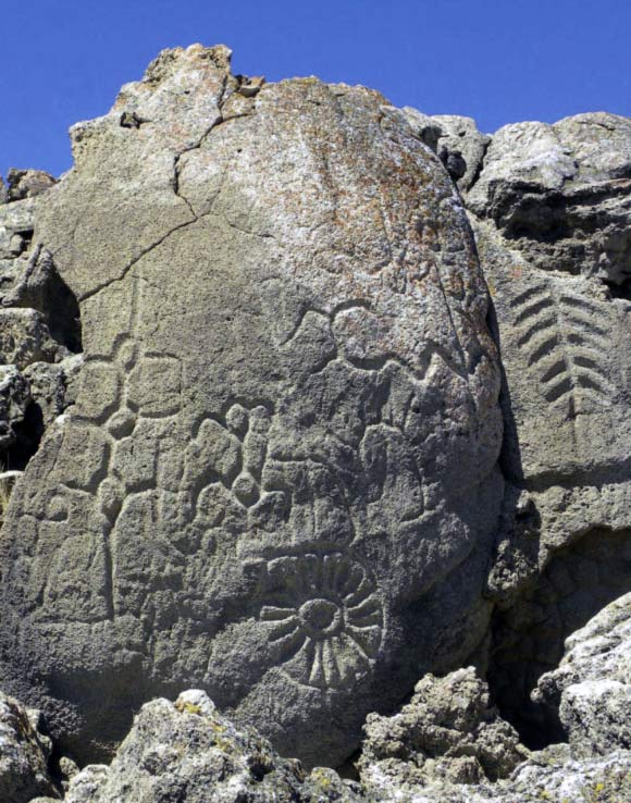 Winnemucca Lake petroglyphs. (Click on image to view larger.)